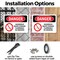Signmission Hazardous Waste Storage Flammable No Smoking Danger Sign, Plastic, 10in W x 7in L, 2PK OS-2PACK-DS-P-710-L-1322 - alternate 8